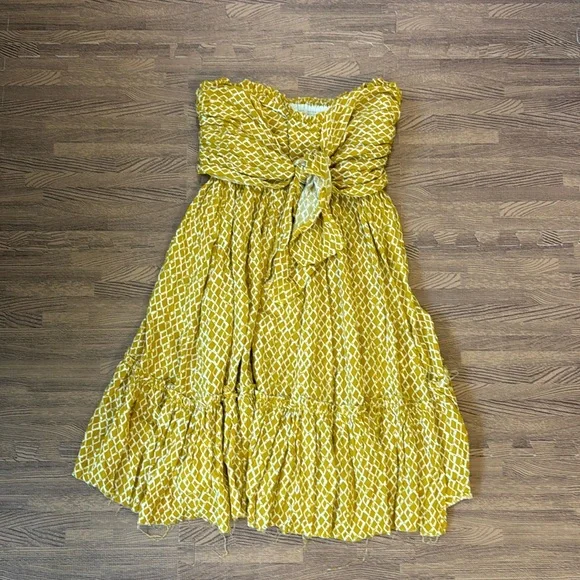mini yellow flowy dress Amida Flowy Mini Dress Yellow Mustard main image 0